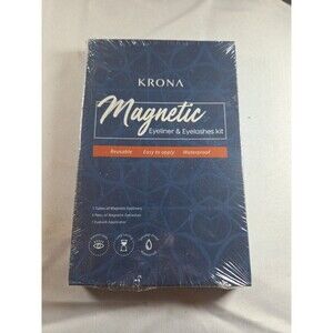 Magnetic Eyeliner and Eyelashes Kit With Reusable Lashes 5 Pairs with Applicator